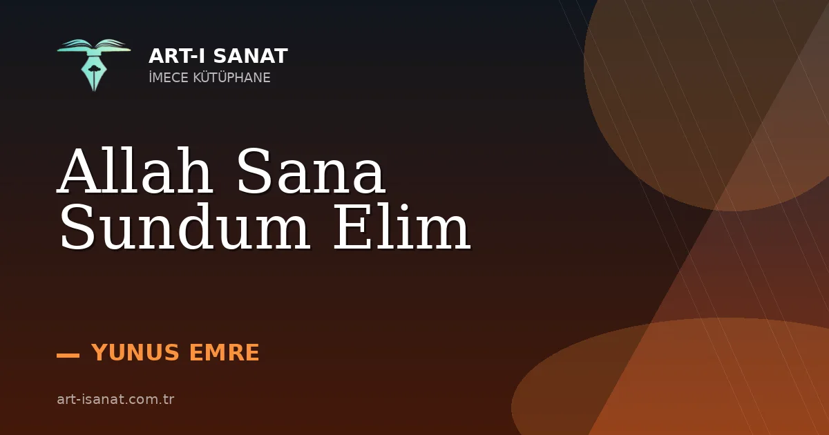 Allah Sana Sundum Elim
