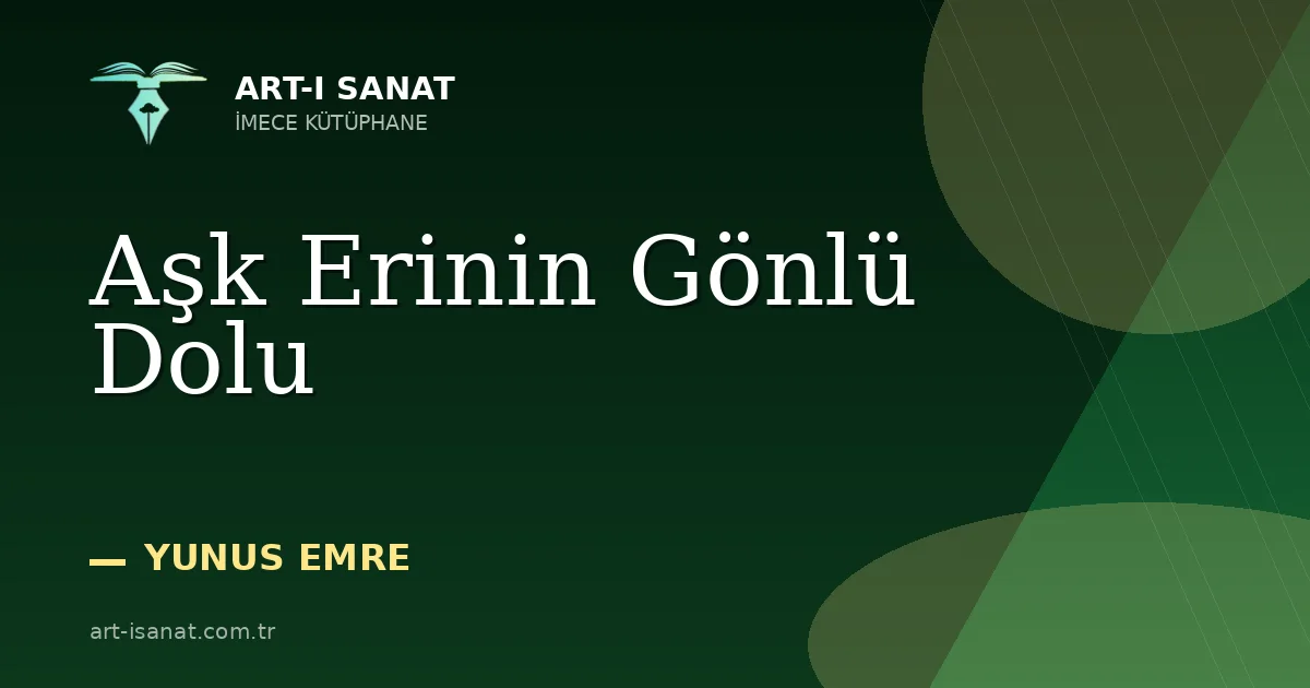 Aşk Erinin Gönlü Dolu