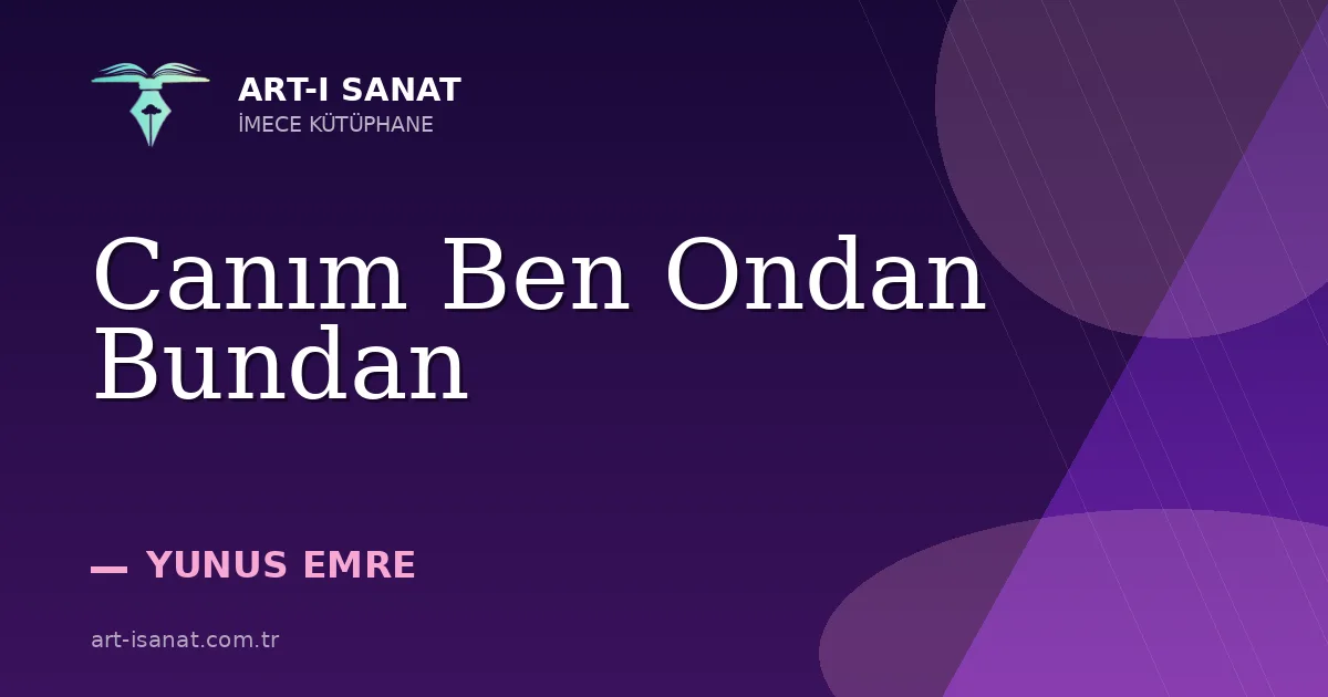 Canım Ben Ondan Bundan