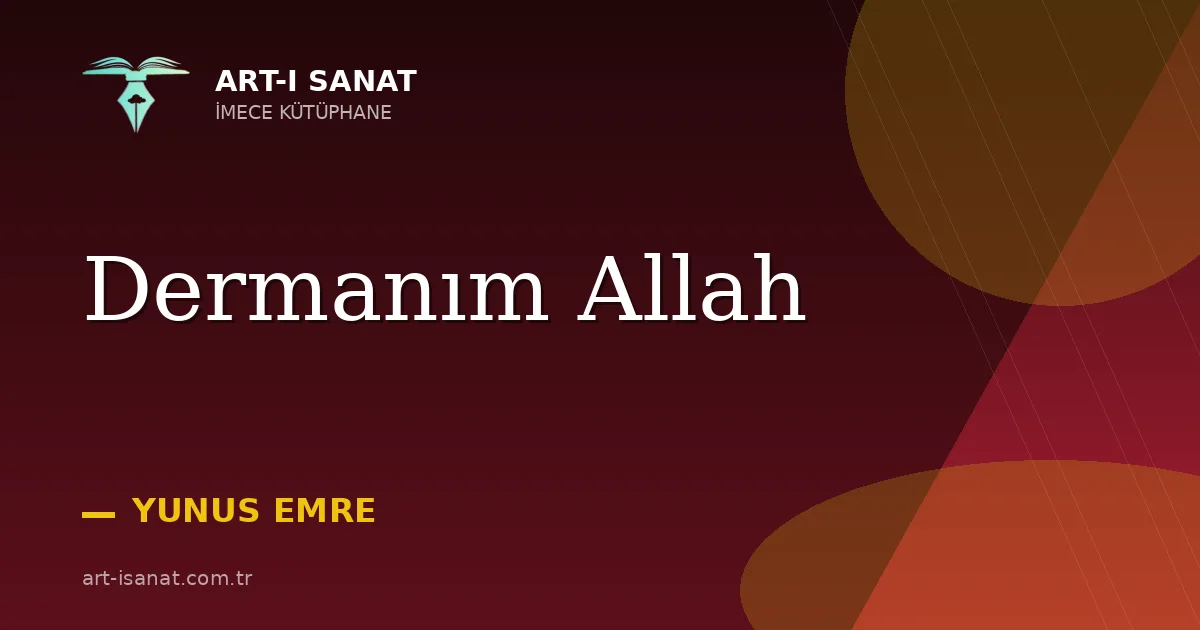 Dermanım Allah