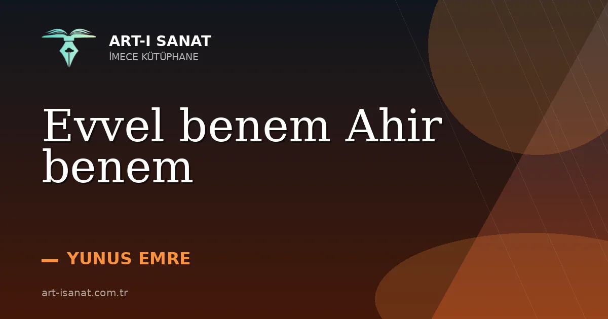 Evvel benem Ahir benem