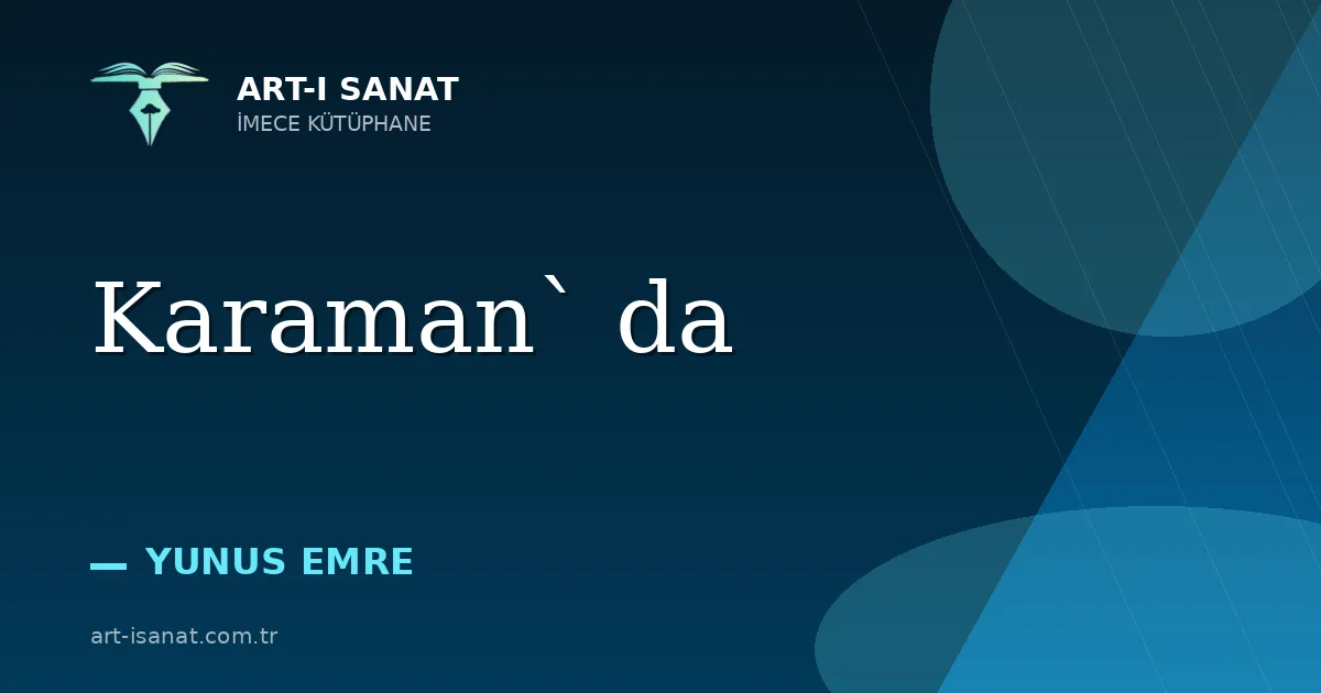 Karaman` da