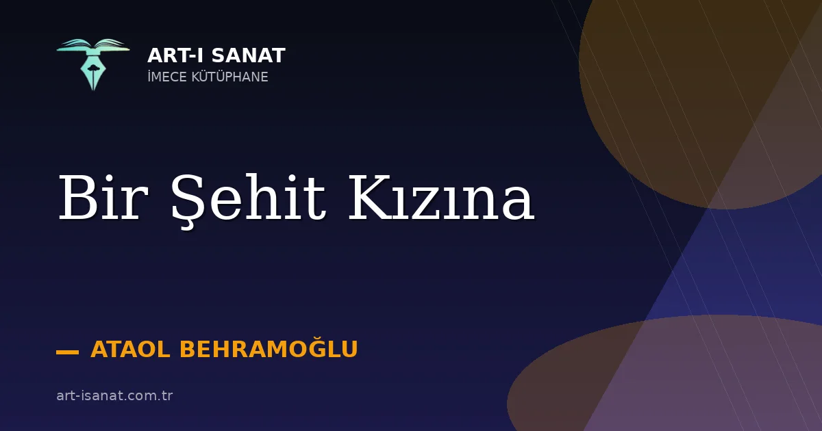 Bir Şehit Kızına