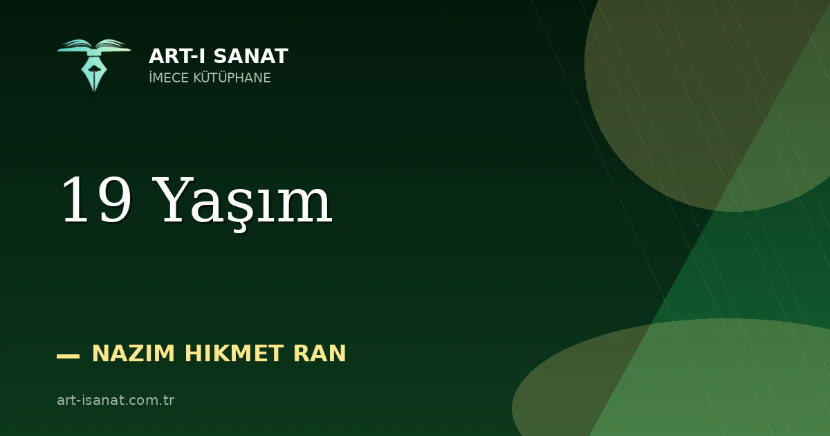 19 Yaşım