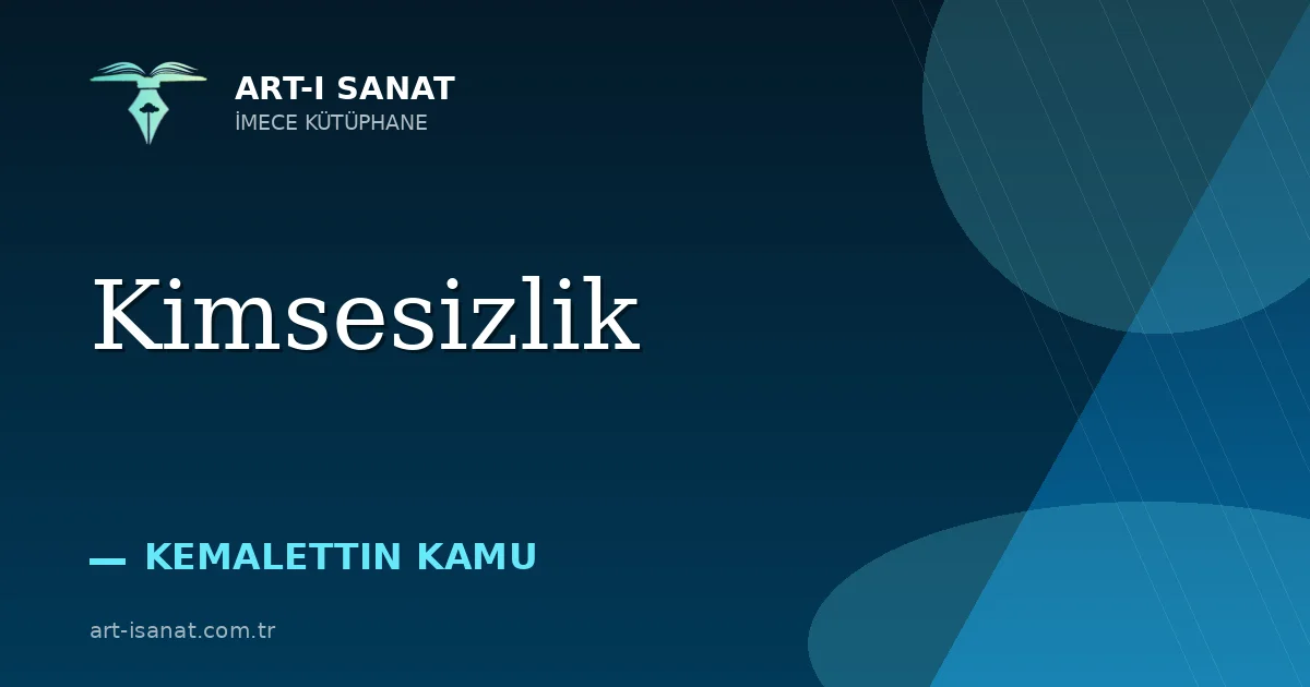 Kimsesizlik