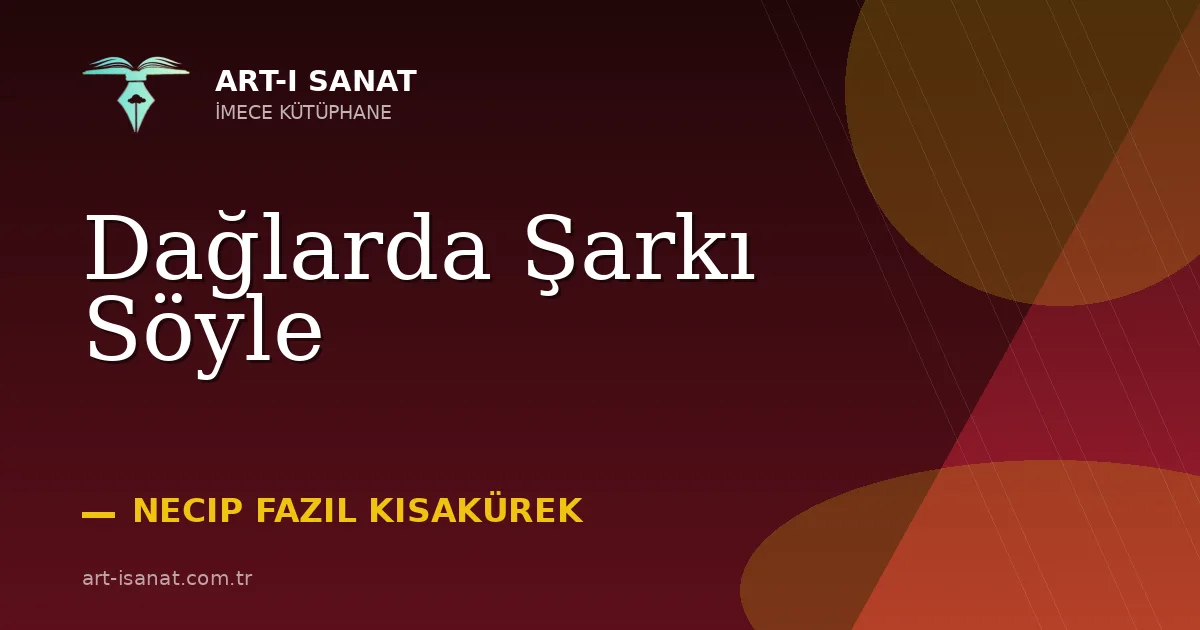 Dağlarda Şarkı Söyle