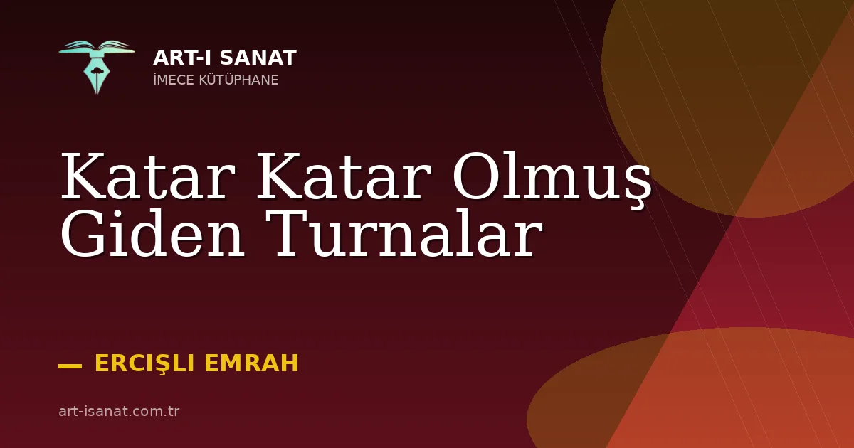 Katar Katar Olmuş Giden Turnalar