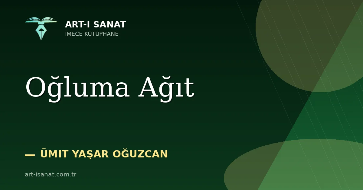 Oğluma Ağıt