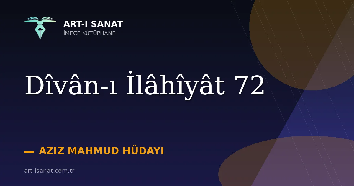 Dîvân-ı İlâhîyât 72