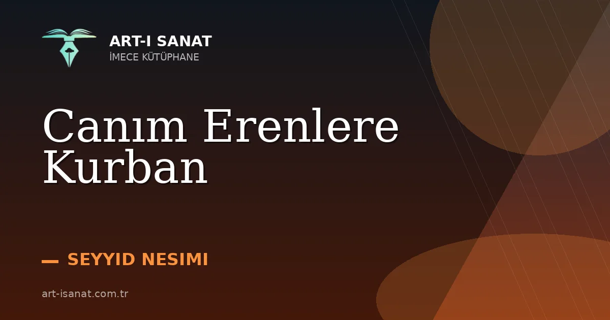 Canım Erenlere Kurban