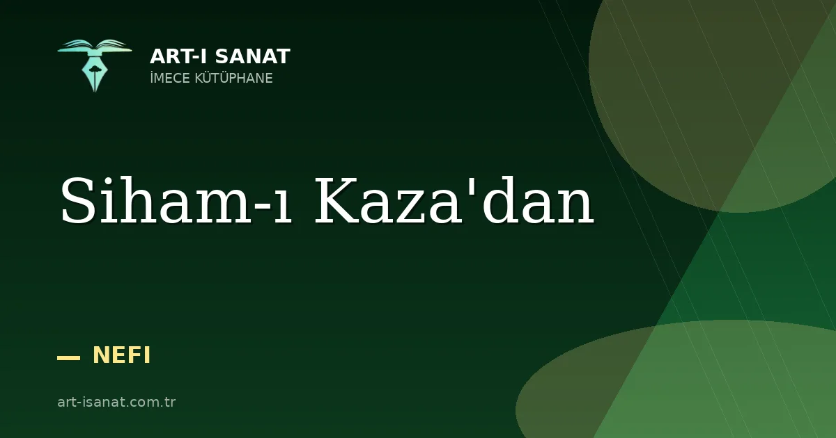 Siham-ı Kaza'dan