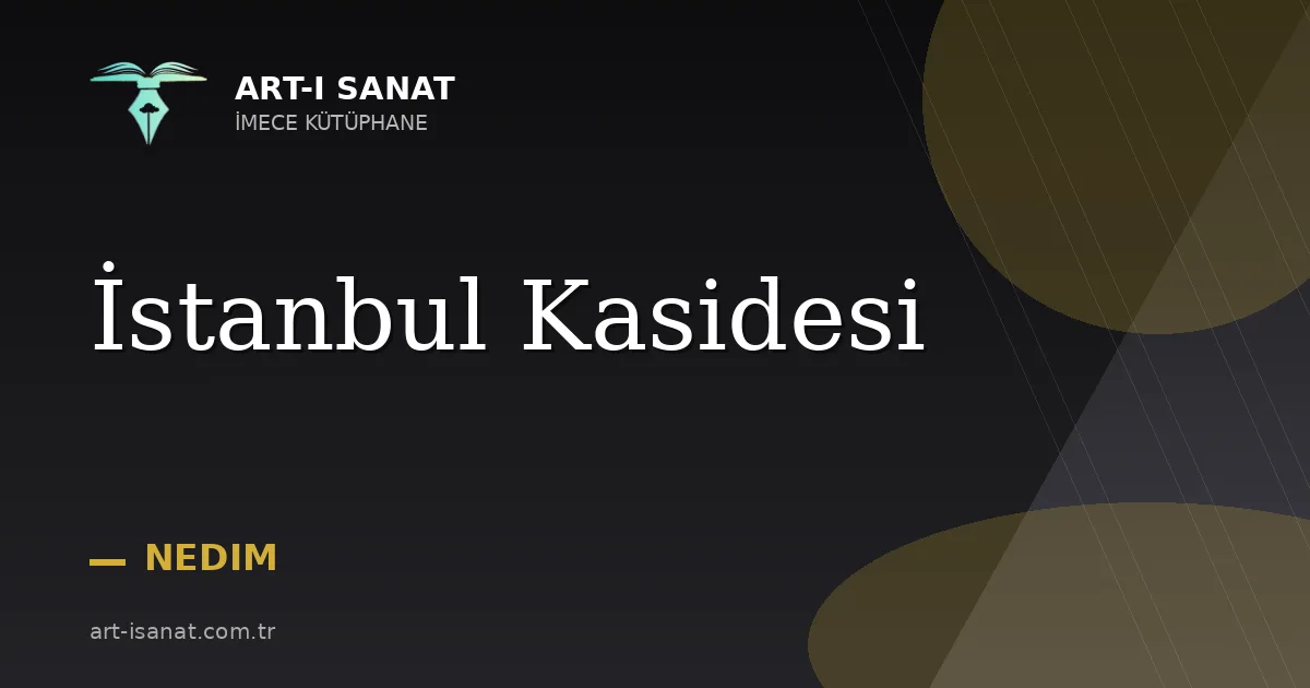 İstanbul Kasidesi
