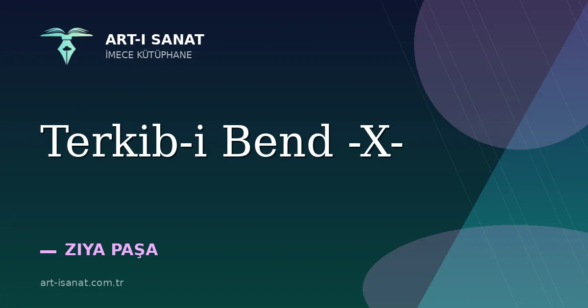 Terkib-i Bend -X-