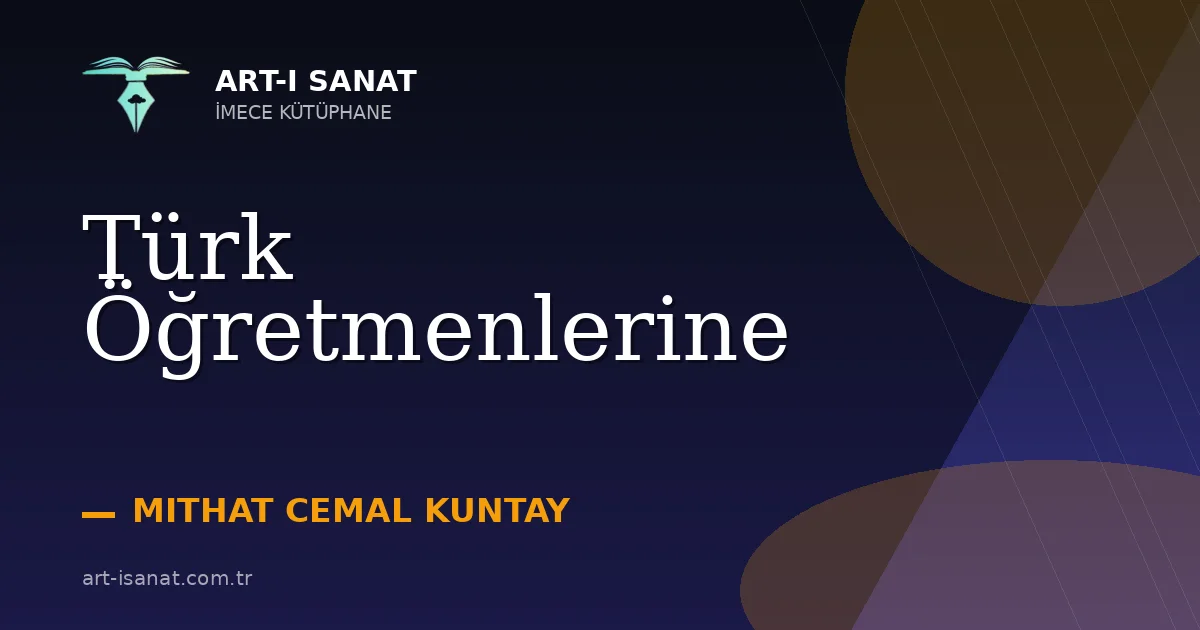 Türk Öğretmenlerine