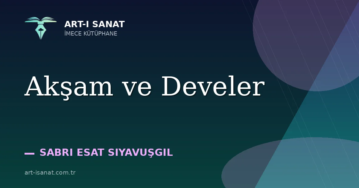 Akşam ve Develer