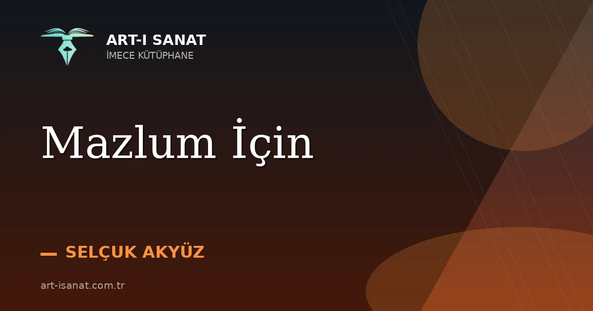 Mazlum İçin