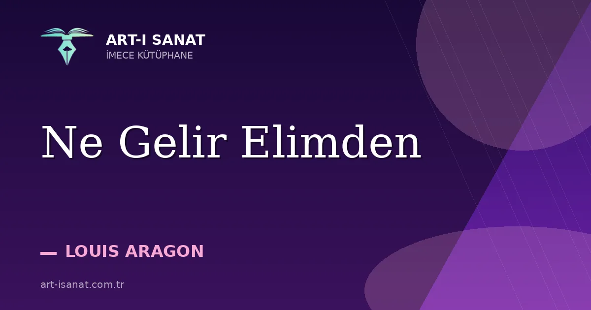 Ne Gelir Elimden