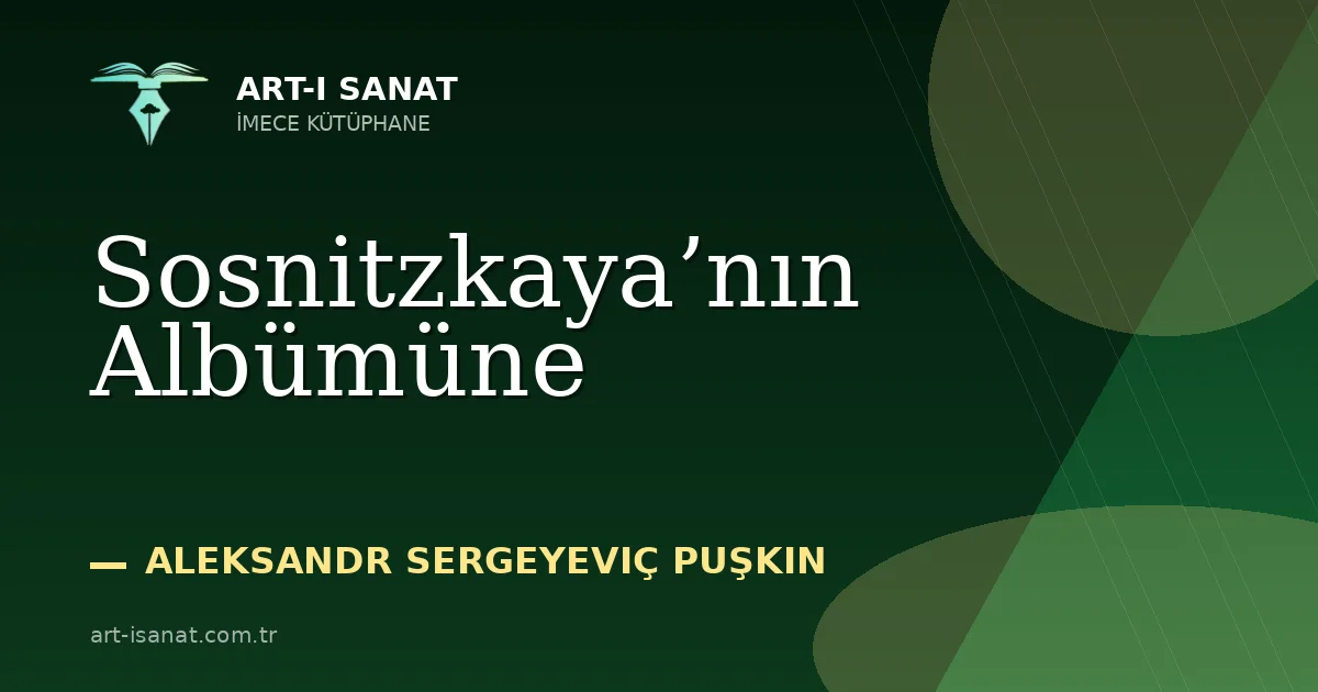 Sosnitzkaya’nın Albümüne