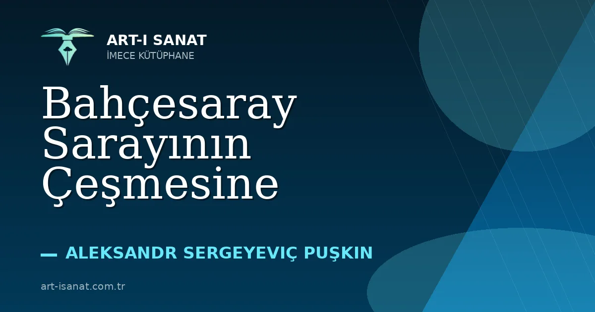 Bahçesaray Sarayının Çeşmesine