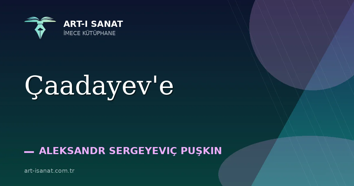 Çaadayev'e