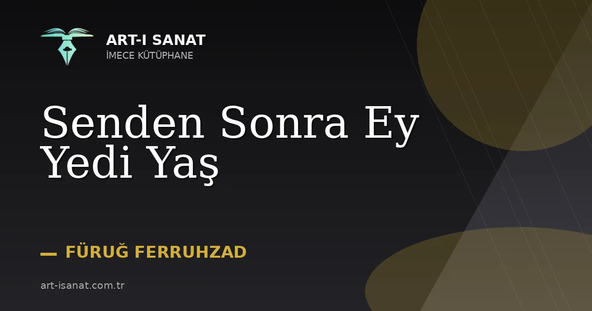 Senden Sonra Ey Yedi Yaş