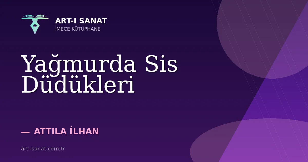 Yağmurda Sis Düdükleri