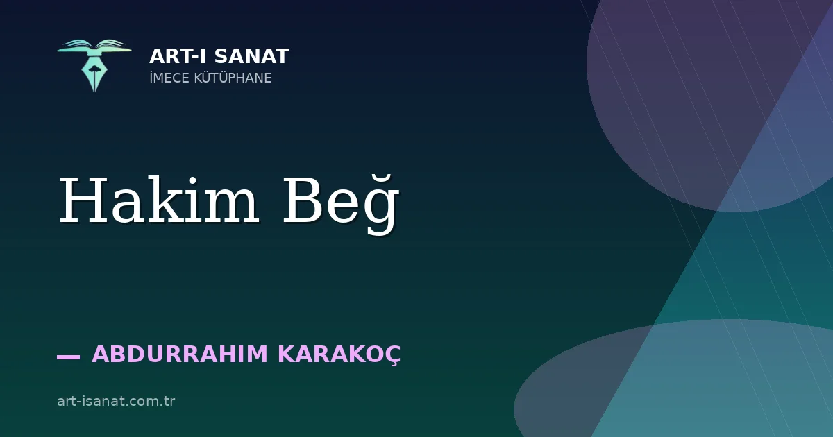 Hakim Beğ