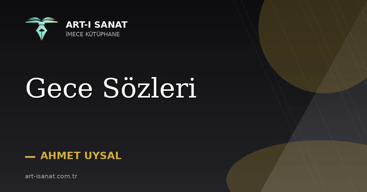 Gece Sözleri