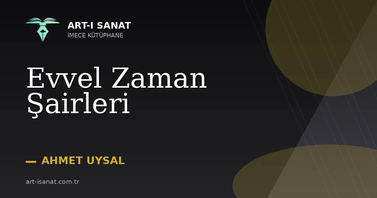 Evvel Zaman Şairleri