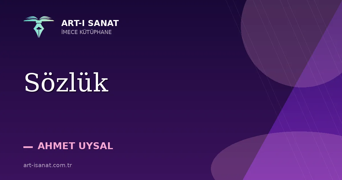 Sözlük