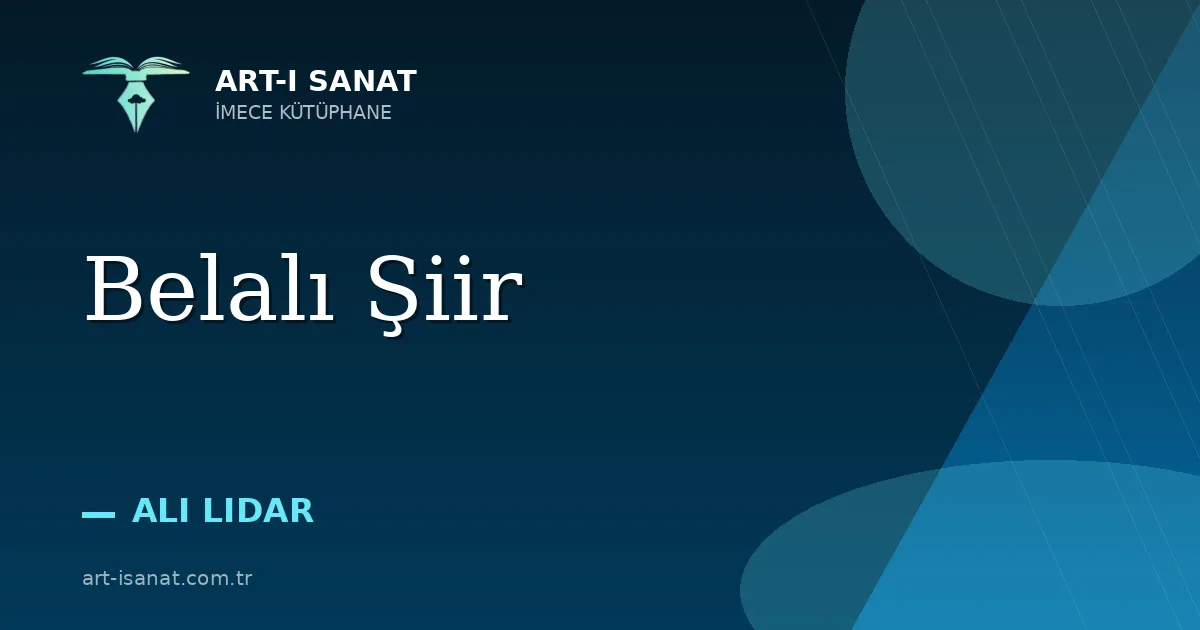 Belalı Şiir
