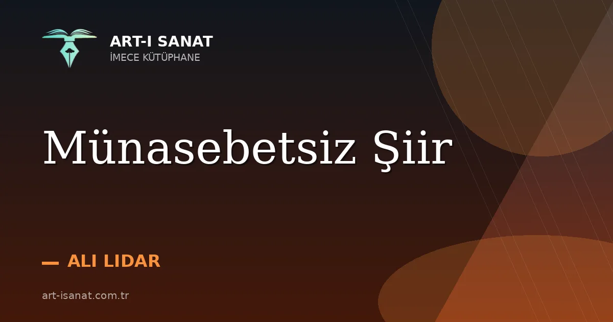 Münasebetsiz Şiir