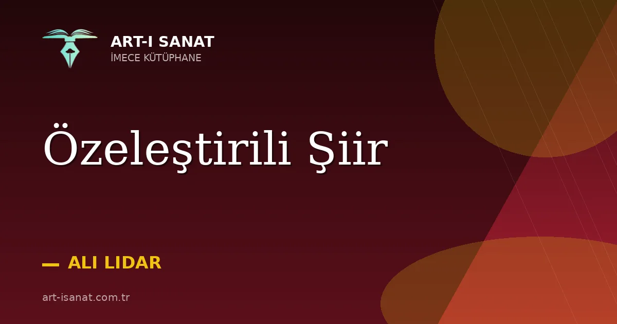 Özeleştirili Şiir