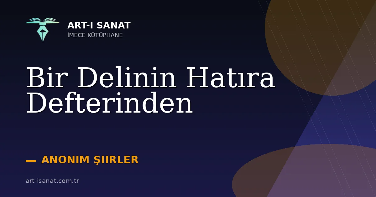 Bir Delinin Hatıra Defterinden