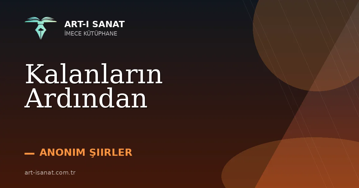 Kalanların Ardından