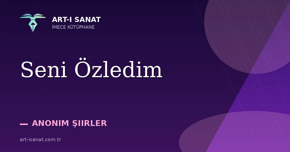 Seni Özledim