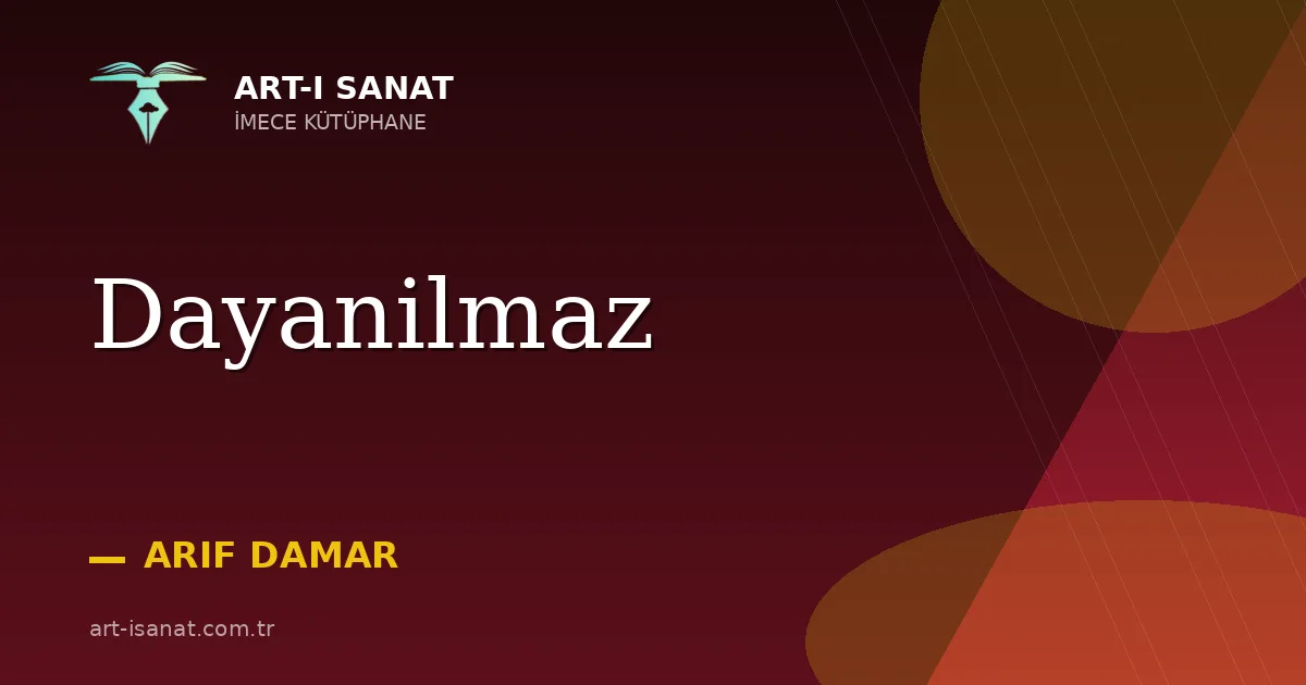 Dayanilmaz