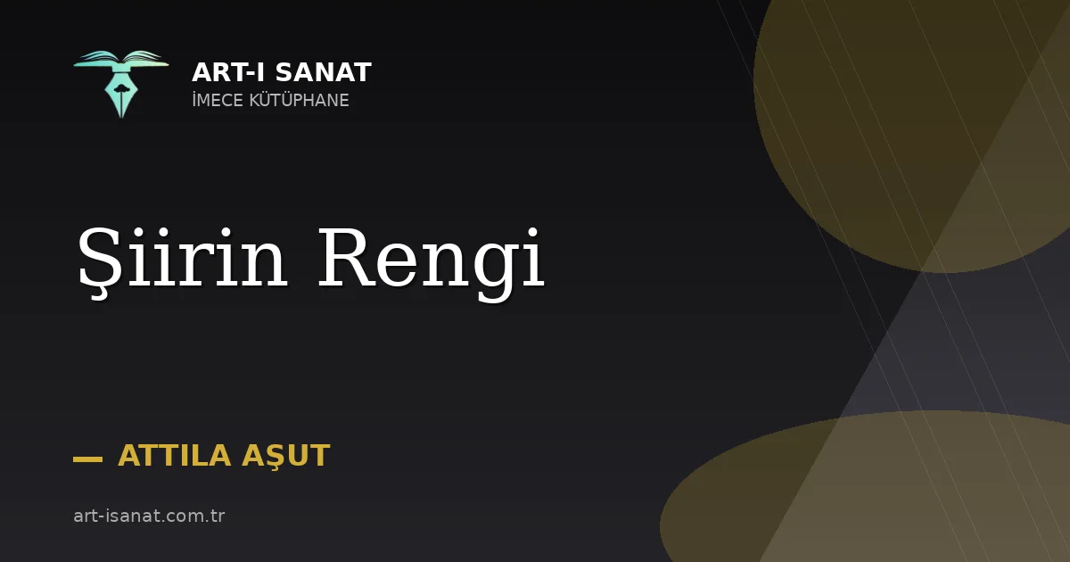 Şiirin Rengi