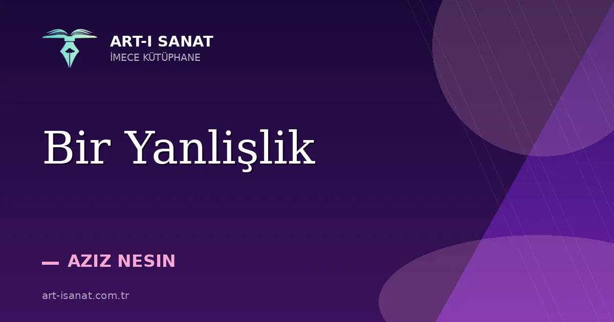 Bir Yanlişlik