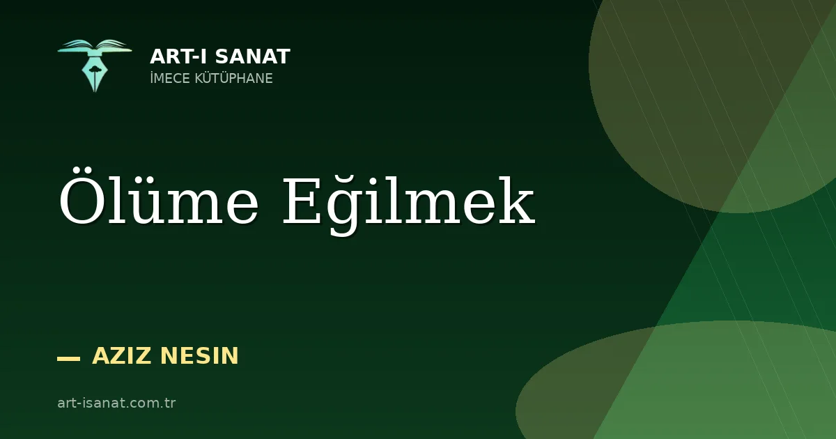 Ölüme Eğilmek