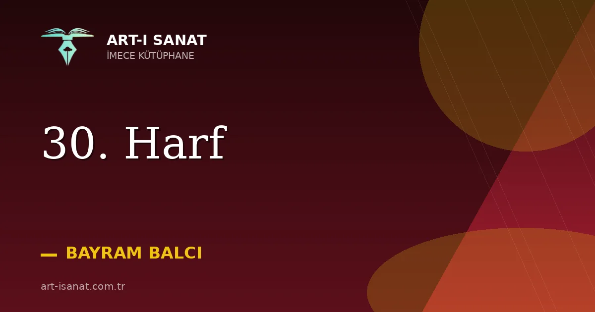 30. Harf
