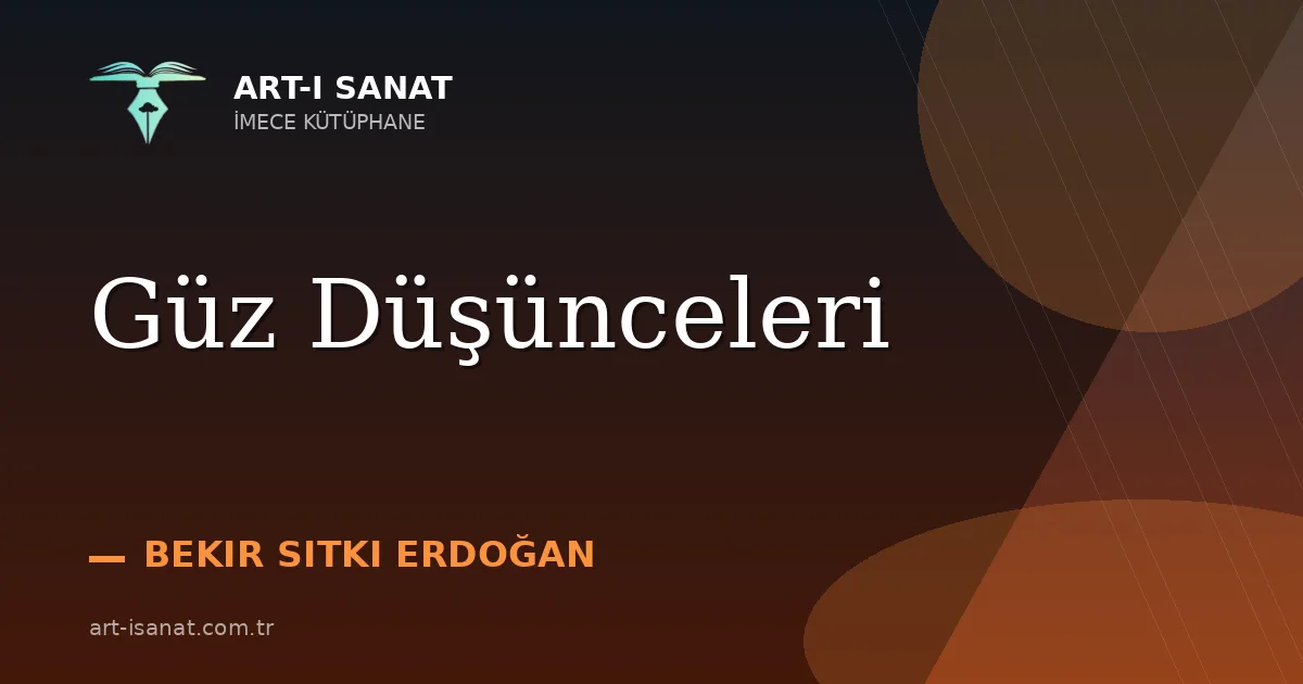 Güz Düşünceleri