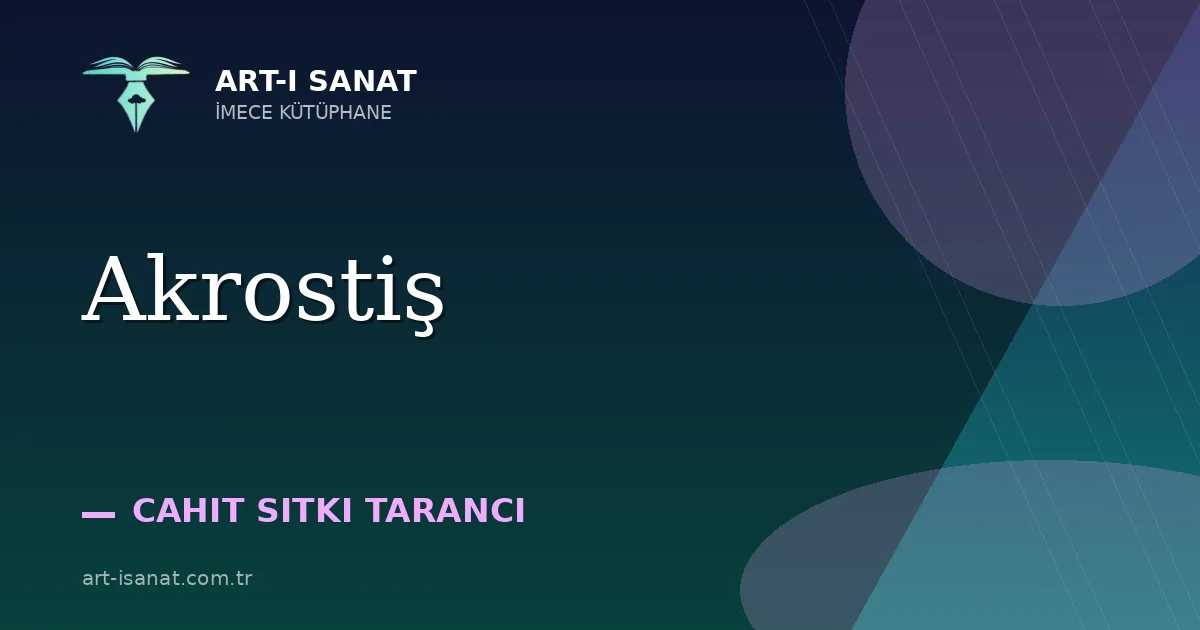 Akrostiş