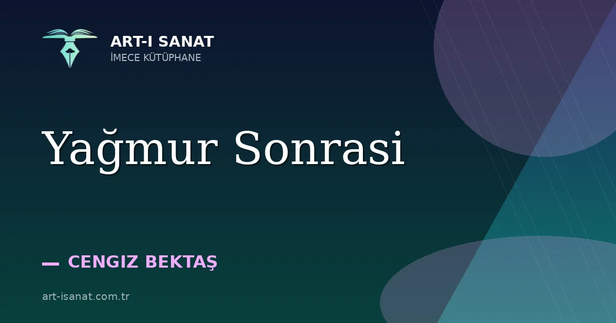 Yağmur Sonrasi