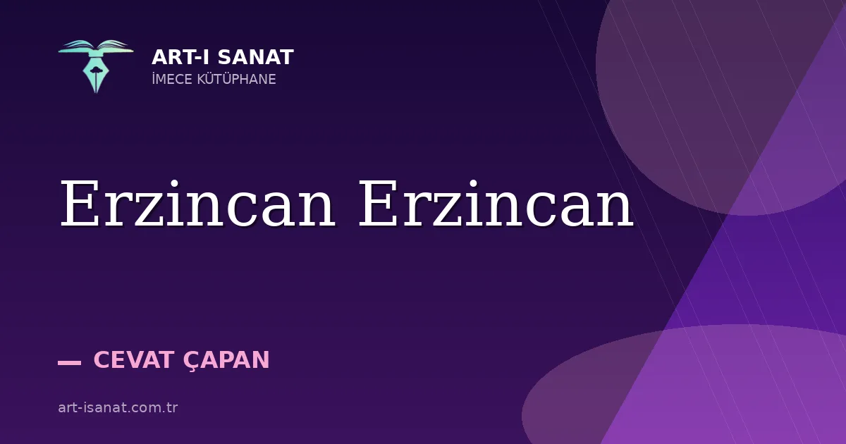 Erzincan Erzincan