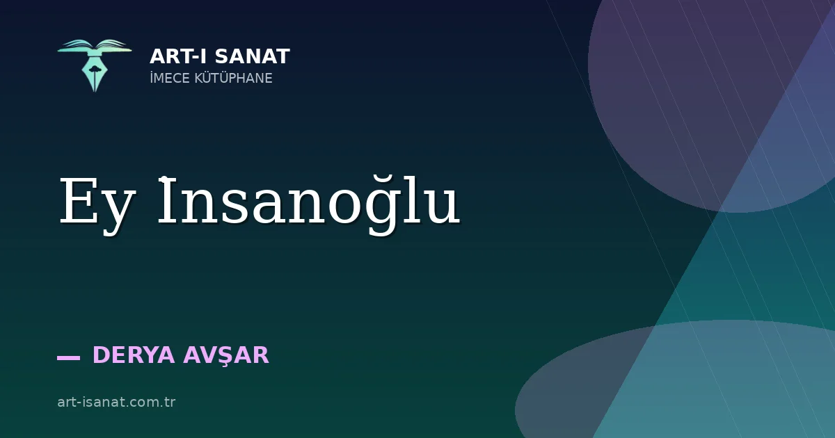 Ey İnsanoğlu