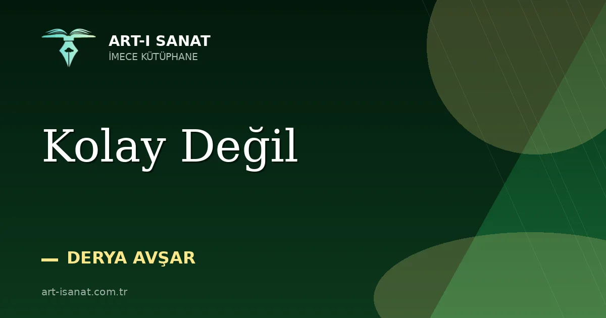 Kolay Değil