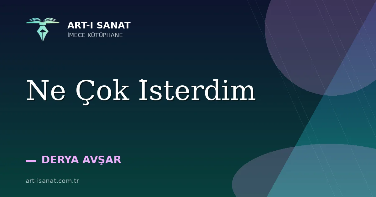 Ne Çok İsterdim