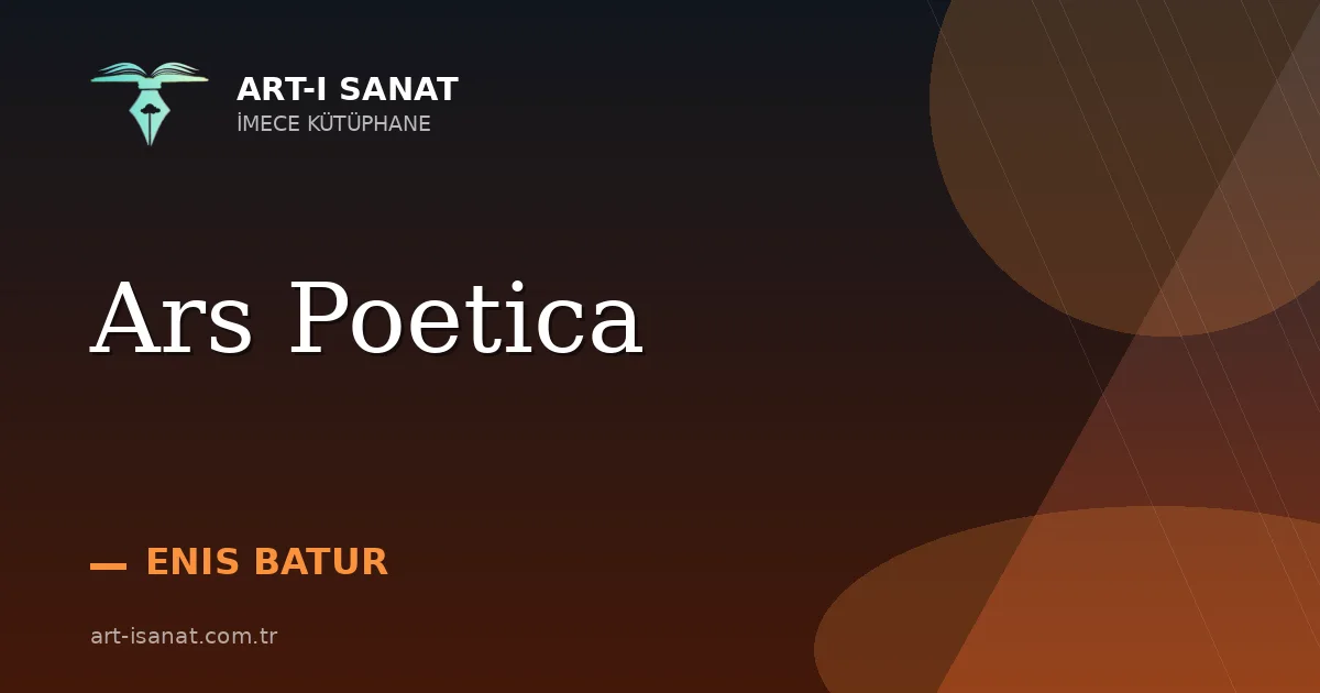 Ars Poetica
