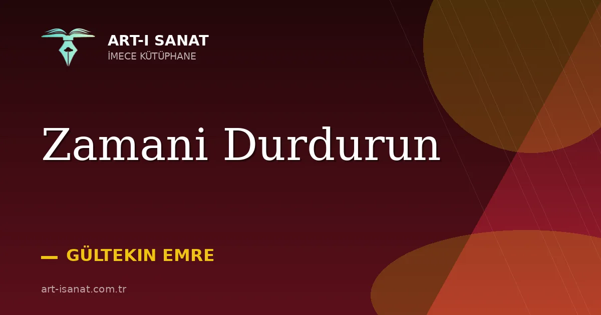 Zamani Durdurun